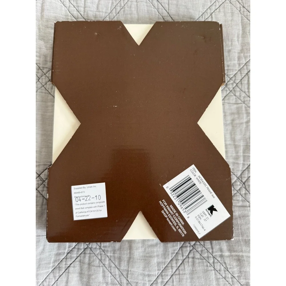Vintage Jacklyn Smith Kmart 4X6 White Ornate Picture Frame French Country